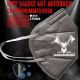 FFP2 Maske "Jäger" 4 Farben - Junggesellenshirts.de
