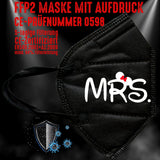 FFP2 Maske "Mrs. Mouse" 3 Farben - Junggesellenshirts.de