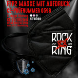 FFP2 Maske "Rock Vor Dem Ring" 4 Farben - Junggesellenshirts.de