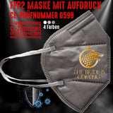 FFP2 Maske "The Bride Is Coming" 4 Farben - Junggesellenshirts.de