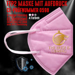 FFP2 Maske "The Bride Is Coming" 4 Farben - Junggesellenshirts.de