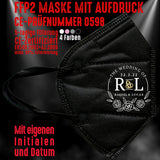 FFP2 Maske "Wedding Of" 4 Farben - Junggesellenshirts.de