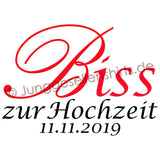 JGA Shirt Braut "Biss Zur Hochzeit" - Junggesellenshirts.de