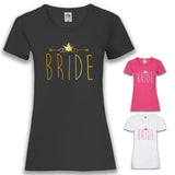 JGA Shirt Braut "Bride" - Junggesellenshirts.de