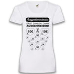 JGA Shirt Braut "Erst Zahlen, Dann Ausschneiden!" - Junggesellenshirts.de