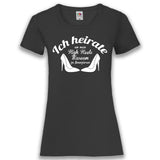 JGA Shirt Braut "High Heels" - Junggesellenshirts.de
