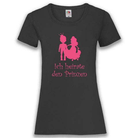 JGA Shirt Braut "Ich Heirate Den Prinzen" - Junggesellenshirts.de