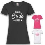 JGA Shirt Braut "Superbride" - Junggesellenshirts.de