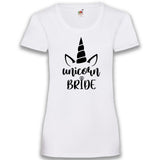 JGA Shirt Braut "Unicorn Bride" - Junggesellenshirts.de