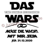 JGA Shirt Bräutigam "Das Wars II" - Junggesellenshirts.de