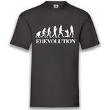 JGA Shirt Bräutigam "Ehevolution" - Junggesellenshirts.de