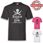 JGA Shirt Bräutigam "Fluch Der Ehe" - Junggesellenshirts.de