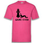 JGA Shirt Bräutigam "Game Over" - Junggesellenshirts.de