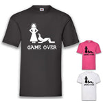 JGA Shirt Bräutigam "Game Over" - Junggesellenshirts.de