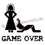JGA Shirt Bräutigam "Game Over" - Junggesellenshirts.de