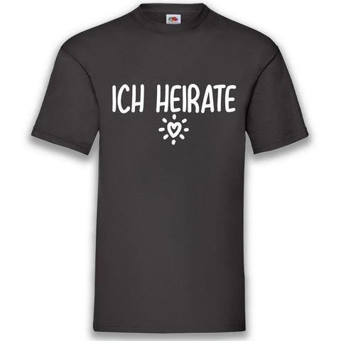 JGA Shirt Bräutigam "Ich Heirate" - Junggesellenshirts.de