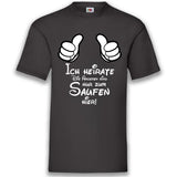 JGA Shirt Bräutigam "Ich Heirate" Mouse - Junggesellenshirts.de