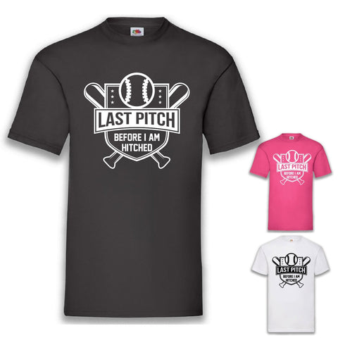 JGA Shirt Bräutigam "Last Pitch" - Junggesellenshirts.de