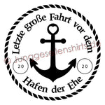 JGA Shirt Bräutigam "Letzte Große Fahrt" - Junggesellenshirts.de