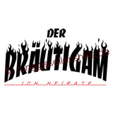 JGA Shirt Bräutigam "Skateboard" - Junggesellenshirts.de