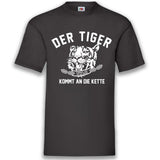 JGA Shirt "Der Tiger Kommt An Die Kette" - Junggesellenshirts.de