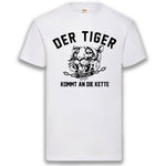 JGA Shirt "Der Tiger Kommt An Die Kette" - Junggesellenshirts.de