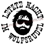 JGA Shirt "Letzte Nacht Im Wolfsrudel" - Junggesellenshirts.de