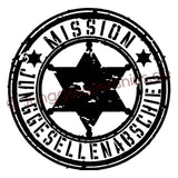 JGA Shirt "Mission Junggesellenabschied" - Junggesellenshirts.de
