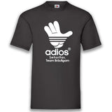 JGA Shirt Team "Adios" - Junggesellenshirts.de