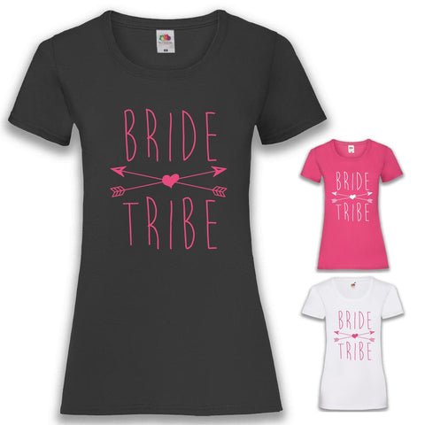 JGA Shirt Team "Bride Tribe" - Junggesellenshirts.de