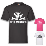 JGA Shirt Team "Self Managed" - Junggesellenshirts.de