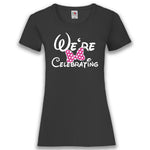 JGA Shirt Team "We're Celebrating" - Junggesellenshirts.de