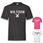 JGA Shirt Team "Wir Feiern" - Junggesellenshirts.de