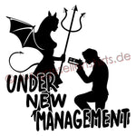 JGA Shirt "Under New Management" - Junggesellenshirts.de