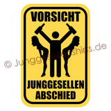 JGA Shirt "Vorsicht Junggesellenabschied" - Junggesellenshirts.de