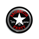 Junggesellenshirts.de Button Schwarz / 38mm JGA Buttons "Bachelor Party"