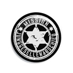 Junggesellenshirts.de Button Schwarz / 38mm JGA Buttons "Mission JGA"
