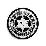 Junggesellenshirts.de Button Schwarz / 38mm JGA Buttons "Mission JGA"