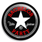 Junggesellenshirts.de Button Schwarz / 59mm JGA Buttons "Bachelor Party"