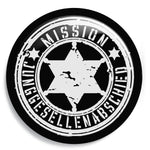 Junggesellenshirts.de Button Schwarz / 59mm JGA Buttons "Mission JGA"