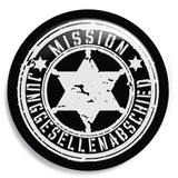 Junggesellenshirts.de Button Schwarz / 59mm JGA Buttons "Mission JGA"