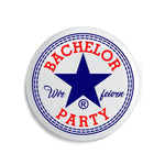 Junggesellenshirts.de Button Weiß / 38mm JGA Buttons "Bachelor Party"