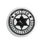 Junggesellenshirts.de Button Weiß / 38mm JGA Buttons "Mission JGA"