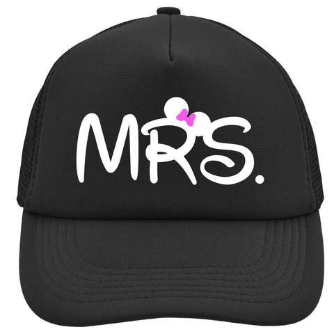 Junggesellenshirts.de Cap Schwarz JGA Cap "Mrs. Mouse" Schwarz