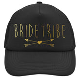 Junggesellenshirts.de Cap Schwarz JGA Cap Team "Bride Tribe" Schwarz