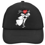 Junggesellenshirts.de Cap Schwarz JGA Cap "Yes We Do" Schwarz