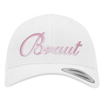 Junggesellenshirts.de Cap Weiß JGA Cap Braut "Braut" Weiß mit Stick