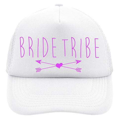 Junggesellenshirts.de Cap Weiß JGA Cap Team "Bride Tribe" Weiß