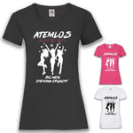 Junggesellenshirts.de Damenshirt JGA Shirt Braut "Atemlos Durch Die Nacht"