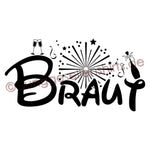 Junggesellenshirts.de Damenshirt JGA Shirt Braut "Feuerwerk"